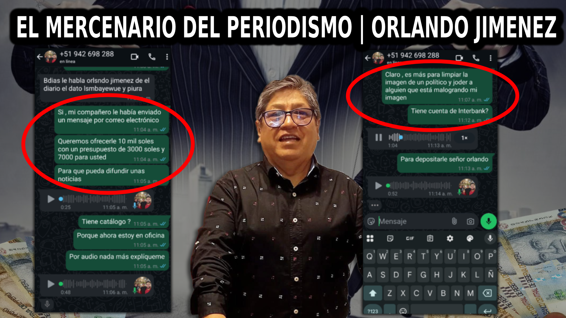 Orlando Jiménez - el audio que lo compromete